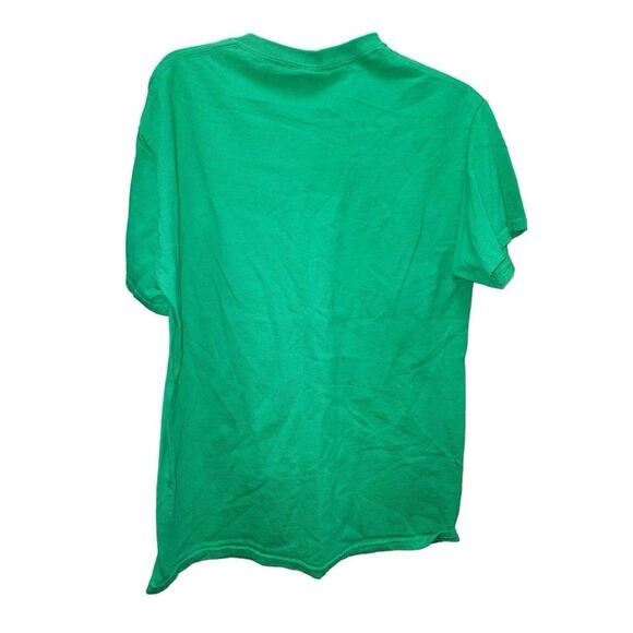 Gildan Medium Green Double Rainbow Pot of Gold T-Shirt Tee‎ Top - Picture 2 of 5